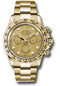 Rolex Yellow Gold Cosmograph Daytona 40 Watch - Champagne Diamond Dial - 116508 chd